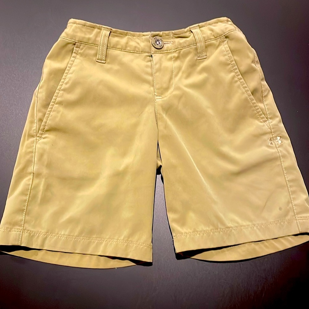 Under Armour Tan Dri Fit Shorts Size Youth Extra Small